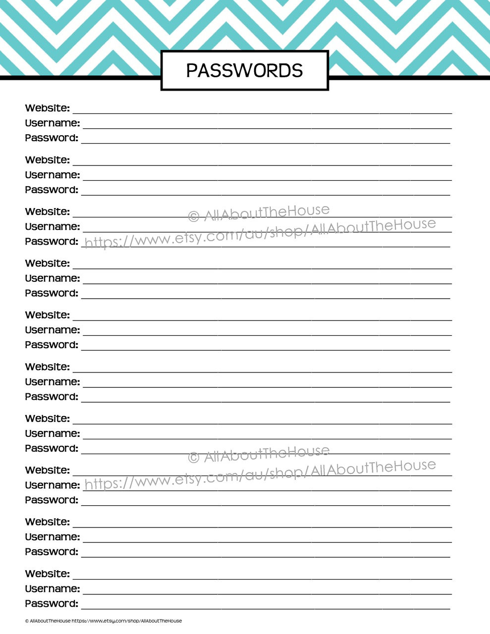 Pword Log - Chevron Planner Insert Upon - EDITABLE - Prompt Obtain picture relating to Password Log Printable titled Pword Log - Chevron Planner Include Upon - EDITABLE - Immediate Down load